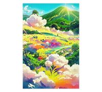 Puzzles pour Adolescents 75x50cm/1000pcs Puzzles pour Adultes Rainbow Fields of Dreams Jeux Relaxants Améliore La Mémoire Cadeaux d'anniversaire Et Cadeaux Uniques 75x50cm/1000pcs