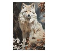 Puzzles pour Adolescents 75x50cm/1000pcs Puzzles pour Adultes The White Wolf Jeux Amusants Décoration Idéale, Cadeaux Parfaits pour Toute La Famille 75x50cm/1000pcs