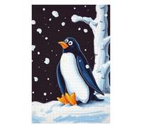Puzzles pour Adolescents 75x50cm/1000pcs Puzzles pour Adultes Winter Penguin Meme Jeux Amusants Décoration Idéale, Cadeaux Parfaits pour Toute La Famille 75x50cm/1000pcs