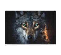 Puzzles pour Adolescents 75x50cm/1000pcs Puzzles pour Adultes Wolf Spirit Digital Art Jeux Relaxants Améliore La Mémoire Cadeaux d'anniversaire Et Cadeaux Uniques 75x50cm/1000pcs