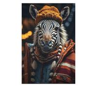 Puzzles pour Adolescents 75x50cm/1000pcs Puzzles pour Adultes Zebras Striped Cheer Jeux Relaxants pour Améliorer La Mémoire Cadeaux d'anniversaire Uniques 75x50cm/1000pcs