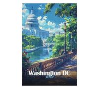 Puzzles pour Adolescents 75x50cm/1000pcs Puzzles Washington DC Cityscape Jeux Amusants De Puzzle : Analyse Et Logique pour Anniversaire, Noël 75x50cm/1000pcs