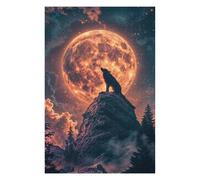 Puzzles pour Adolescents 75x50cm/1000pcs Puzzles Wolfs Lunar Serenade Puzzle pour Adultes Jeu De Réflexion Cadeau d'anniversaire Cadeaux Anti-Stress 75x50cm/1000pcs