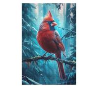 Puzzles pour Adolescents 75x50cm/1000pcs Red Cardinal Bird Puzzles pour Adultes, Jouets Anti-Stress, Décoration Murale, Cadeaux d'anniversaire Et Cadeaux Uniques 75x50cm/1000pcs