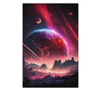 Puzzles pour Adolescents 75x50cm/1000pcs Red Evil Stellar Horizon Puzzle, Jouet, Décoration Murale, Difficile, Cadeau De Noël Ou d'anniversaire 75x50cm/1000pcs