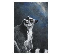 Puzzles pour Adolescents 75x50cm/1000pcs Ring-Tailed Lemur Painting Puzzles pour Adultes, Jouets À Monter Soi-même, Difficulté Élevée, Cadeaux d'anniversaire Et Cadeaux Uniques 75x50cm/1000pcs
