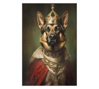 Puzzles pour Adolescents 75x50cm/1000pcs Royal Canine Majesty Puzzles pour Adultes, Jouets À Monter Soi-même, Décoration Murale, Cadeaux d'anniversaire Et De Noël Uniques 75x50cm/1000pcs