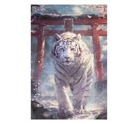 Puzzles pour Adolescents 75x50cm/1000pcs Sakura Tiger Torii Path Puzzles pour Adultes, Jouets À Monter Soi-même, Une Œuvre d'art, Difficile Et Stimulant 75x50cm/1000pcs