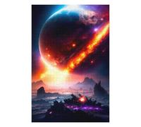 Puzzles pour Adolescents 75x50cm/1000pcs Solar Flare Burst Puzzle pour Adultes, Jeu De Réflexion, Une Œuvre d'art, Cadeaux Uniques pour Un Anniversaire Ou Noël 75x50cm/1000pcs