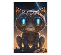 Puzzles pour Adolescents 75x50cm/1000pcs Steampunk Cat in Space-1 Puzzles pour Adultes, Jouets Anti-Stress, Décoration Murale, Cadeaux d'anniversaire Et Cadeaux Uniques 75x50cm/1000pcs