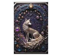 Puzzles pour Adolescents 75x50cm/1000pcs Steampunk Fox Art Puzzles pour Adultes Jeux De Famille Améliore La Mémoire Cadeaux Uniques pour Anniversaire Et Noël 75x50cm/1000pcs