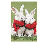Puzzles pour Adolescents 75x50cm/1000pcs Sweet Rabbit Puzzle, Jouet, Décoration Murale, Difficile, Cadeau De Noël Ou d'anniversaire 75x50cm/1000pcs