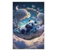 Puzzles pour Adolescents 75x50cm/1000pcs The Mystic Panda Puzzles Jeux Relaxants Assemblage De Motifs Difficile Et Stimulant 75x50cm/1000pcs