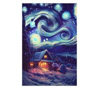 Puzzles pour Adolescents 75x50cm/1000pcs The Starry Night Universe Puzzles pour Adultes - Jeu Manuel - Cadeaux pour Femmes - Stimule Le Cerveau 75x50cm/1000pcs