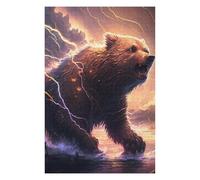 Puzzles pour Adolescents 75x50cm/1000pcs Thundering Beast Epic Wildlife Artwork Puzzles pour Adultes - Jeux Relaxants - Anti-Stress - Cadeaux d'anniversaire Et De Noël Uniques 75x50cm/1000pcs