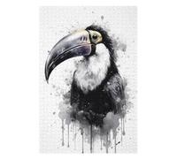Puzzles pour Adolescents 75x50cm/1000pcs Toucan Beauty Black Ink Puzzles pour Adultes, Jouets Anti-Stress, Décoration Murale, Cadeaux d'anniversaire Et Cadeaux Uniques 75x50cm/1000pcs