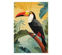 Puzzles pour Adolescents 75x50cm/1000pcs Toucan in Tropical Jungle Puzzles pour Adultes, Jouets À Monter Soi-même, Une Œuvre d'art, Difficile Et Stimulant 75x50cm/1000pcs
