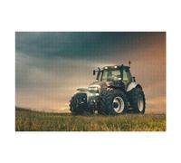 Puzzles Pour Adolescents 75x50cm/1000pcs Tractor in Golden Field at Sunset Puzzles Pour Adultes À Monter Soi-même - Jeu De Puzzle Difficile - Cadeau Unique Pour Un Anniversaire Ou Noël 75x50cm/1000pcs