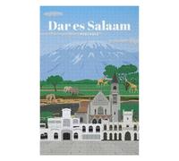 Puzzles pour Adolescents 75x50cm/1000pcs Travel to Dar ES Salaam Puzzles pour Adultes, Jouets À Monter Soi-même, Une Œuvre d'art, Difficile Et Stimulant 75x50cm/1000pcs