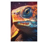Puzzles pour Adolescents 75x50cm/1000pcs Turtle Closeup Face Puzzle pour Adultes, Jeu De Réflexion, Une Œuvre d'art, Cadeaux Uniques pour Un Anniversaire Ou Noël 75x50cm/1000pcs