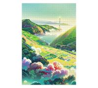 Puzzles pour Adolescents 75x50cm/1000pcs Vibrant Landscape with Clouds Casse-tête pour Adolescents - Jeu Difficile - Stimule Le Cerveau 75x50cm/1000pcs