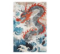 Puzzles pour Adolescents 75x50cm/1000pcs Vintage Paint Dragon Puzzles pour Adultes, Jouets Anti-Stress, Décoration Murale, Cadeaux d'anniversaire Et Cadeaux Uniques 75x50cm/1000pcs