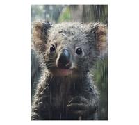 Puzzles pour Adolescents 75x50cm/1000pcs Wet Koala Closeup Puzzles pour Adultes, Jouets À Monter Soi-même, Décoration Murale, Cadeaux d'anniversaire Et De Noël Uniques 75x50cm/1000pcs