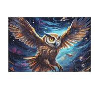 Puzzles pour Adolescents 75x50cm/1000pcs Whispering Wings The Majestic Owl in Flight Puzzle pour Adultes, Jouet, Décoration Murale, Cadeau d'anniversaire, Cadeaux, 75x50cm/1000pcs