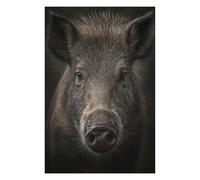 Puzzles pour Adolescents 75x50cm/1000pcs Wild Boar Portrait Casse-têtes pour Adultes, Jeu De Réflexion, Améliore La Mémoire, Cadeaux pour Les Amis Et La Famille 75x50cm/1000pcs