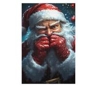 Puzzles pour Adolescents 75x50cm/1000pcs Winking Santa Claus Christmas Puzzles pour Adultes À Faire Soi-même - Jouets pour Améliorer La Mémoire - Cadeau d'anniversaire, Cadeaux, 75x50cm/1000pcs
