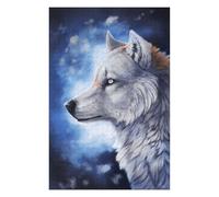 Puzzles pour Adolescents 75x50cm/1000pcs Wolf Spirit in Winter Sky Puzzles pour Adolescents - Jeu Manuel - Décoration Intérieure pour Les Amateurs De Jeux Vidéo 75x50cm/1000pcs