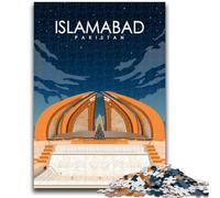 Puzzles pour Adolescents à Islamabad, Pakistan, 1 000 pièces Un défi à relever, mais Un Cadeau d'anniversaire Amusant et Humoristique Décoration Murale (50x75cm)