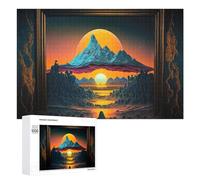 Puzzles pour Adolescents A Monument to Surrealism Puzzles pour Adultes, Jeu Manuel, Course De Vitesse, Activités Amusantes À La Maison, 1000 PCS