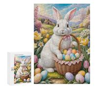 Puzzles Pour Adolescents A Vibrant Easter Card in Soft Pastel Tones with Accents of Gold And Pastel Pink. In The Ce Puzzles Pour Adolescents : Améliorent La Mémoire. Chaque Pièce Est Unique - Idée Cad
