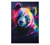 Puzzles pour Adolescents Abstract Panda Puzzles pour Adolescents, Jouets Anti-Stress, Décoration Murale, Cadeau d'anniversaire, Cadeaux, 75x50cm/1000pcs