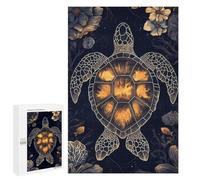 Puzzles pour Adolescents Abstract Sea Turtle Puzzle Adulte - Décoration Murale - Découpe De Précision pour Les Gamers 1000 PCS
