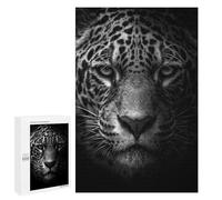 Puzzles pour Adolescents African Leopard Face Black Puzzles pour Adultes À Monter Soi-même, Décorations Murales, Idées Cadeaux pour Toute La Famille 1000 PCS