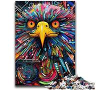 Puzzles pour Adolescents Aigle coloré 1000 pièces pour Adultes, idée Cadeau d'anniversaire pour Adultes, Jeu Familial et Passe-Temps 50x75cm