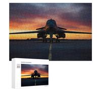 Puzzles pour Adolescents Air Force B1 Lancer Puzzles pour Adultes, Jeu Manuel, Course De Vitesse, Activités Amusantes À La Maison, 300 PCS