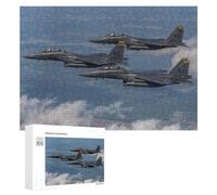 Puzzles pour Adolescents AIR Force F15E Puzzle pour Adultes, Décoration Murale, Œuvre d'art, Cadeau d'anniversaire, Cadeaux, 300 PCS