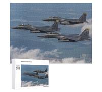 Puzzles pour Adolescents AIR Force F15E Puzzle pour Adultes, Décoration Murale, Œuvre d'art, Cadeau d'anniversaire, Cadeaux, 500 PCS