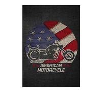 Puzzles pour Adolescents American Pride Motorcycle Jeux De Puzzle en Famille Découpe De Précision Cadeaux Uniques pour Anniversaire Et Noël