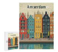 Puzzles pour Adolescents Amsterdam City Guide Casse-tête pour Adolescents : Analyse Et Logique, Difficile Et Stimulant, Idéal comme Cadeau 500 PCS
