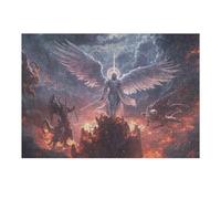 Puzzles pour Adolescents Angel Vs. Demon Battle Puzzles pour Adultes : des Jouets À Monter Soi-même, Amusants Et Originaux, Parfaits pour Un Anniversaire Ou Noël