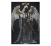 Puzzles pour Adolescents Angel Warrior with Sword Artwork Puzzle pour Adultes, Jeu Manuel, Course De Vitesse, Cadeau d'anniversaire, Cadeaux, 1000pcs(75x50cm)