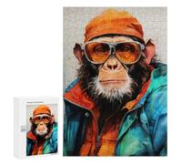 Puzzles pour Adolescents Animal Monkey Puzzles pour Adultes Jeu Manuel Cadeau d'anniversaire Cadeau d'anniversaire, Cadeaux, 300 PCS