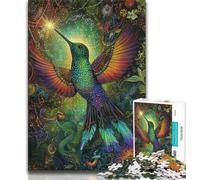 Puzzles pour Adolescents Animaux Colibri 1 000 pièces pour Adultes et Adolescents Jeux éducatifs décoration d'intérieur à Offrir en Cadeau à Toute la Famille (50x75cm)