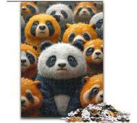 Puzzles pour Adolescents, Animaux Panda, à partir de 14 Ans, décoration d'intérieur, à Offrir en Cadeau à Toute la Famille (Taille 26x38cm)