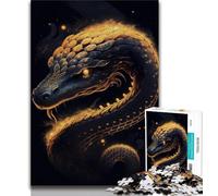 Puzzles pour Adolescents Animaux Serpents 1 000 pièces Jeux d'activités familiales stimulants Jouet à Faire soi-même pour décoration Murale de la Maison Cadeaux 75x50cm