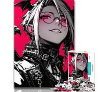 Puzzles pour Adolescents Anime Devil's Child Puzzles 1000 pièces pour Adultes Adolescents, Jeu Familial Anti-Stress, défi Difficile, Cadeaux du Père Noël Secret 26x38cm